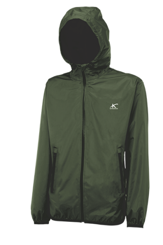 GIACCA IMPERMEABILE Verde con Cappuccio KonusTex