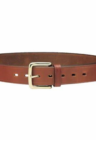 CINTURA IN CUOIO CON FIBBIA IN OTTONE COLORE Marrone – H 4 CM