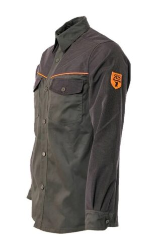 CAMICIA policotone verde/fluo con rinforzi antispino